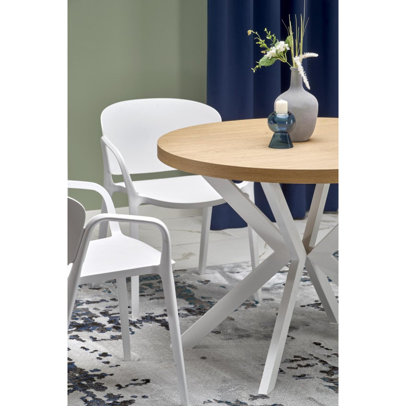 Table extension PERONI gold oak/white