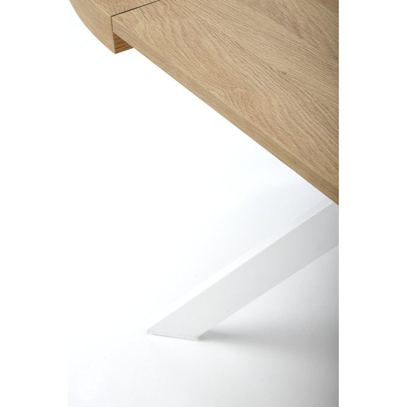 Table extension PERONI gold oak/white
