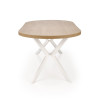 Table extension PERONI gold oak/white