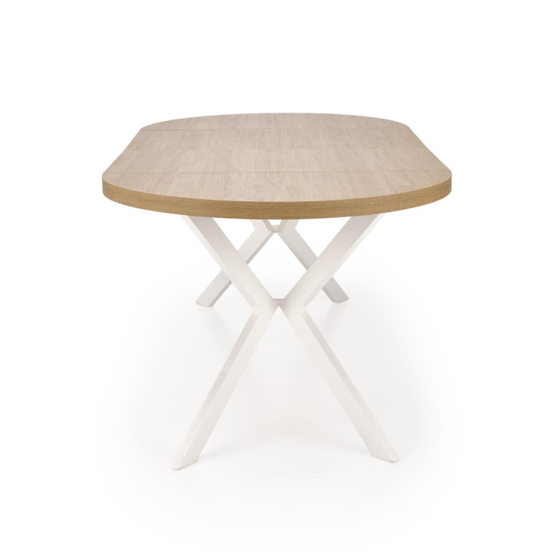 Table extension PERONI gold oak/white