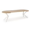 Table extension PERONI gold oak/white