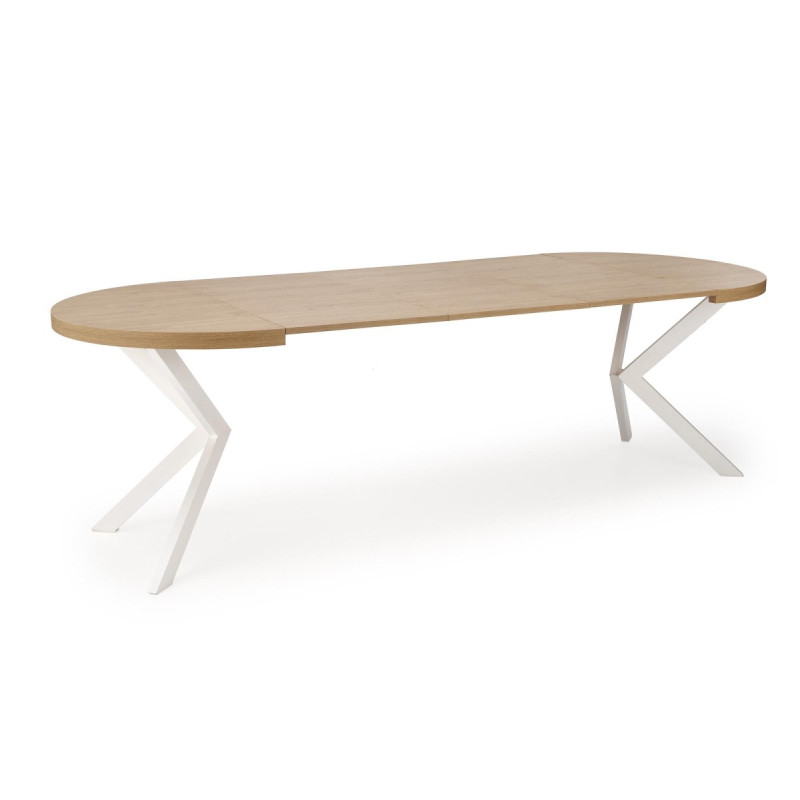Table extension PERONI gold oak/white