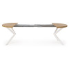 Table extension PERONI gold oak/white