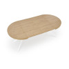 Table extension PERONI gold oak/white