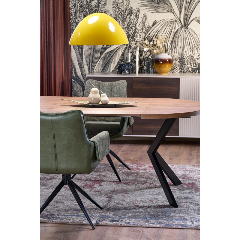 Table extension PERONI walnut/black