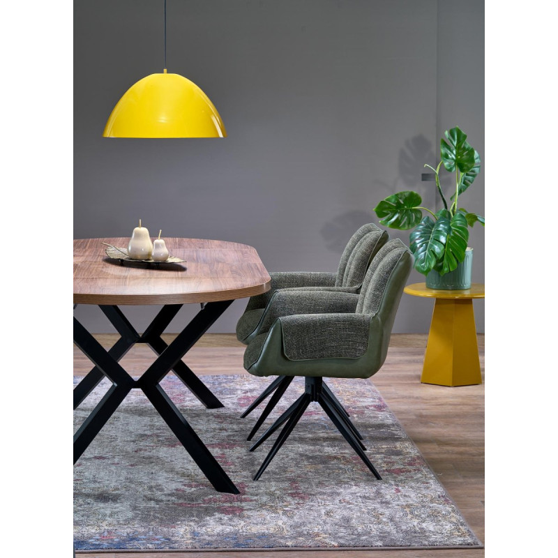 Table extension PERONI walnut/black