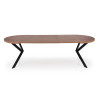 Table extension PERONI walnut/black
