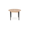 Table extension PIVOT top - artiSofan oak legs - black