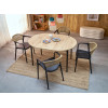 Table extension PIVOT top - artiSofan oak legs - black