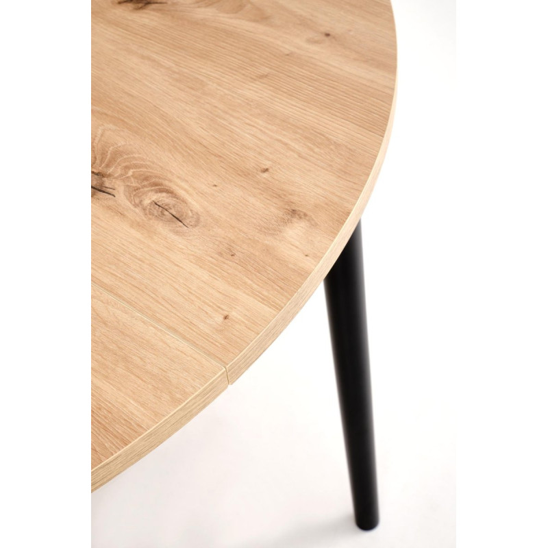 Table extension PIVOT top - artiSofan oak legs - black