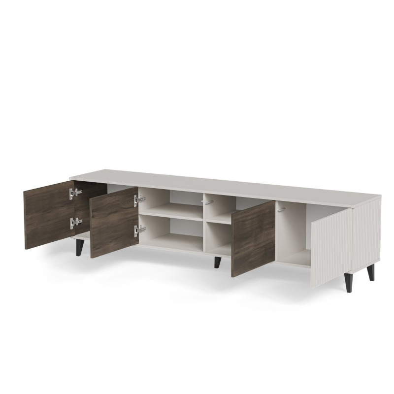 TV-alus RANDOM 2 RTV-3 200 cm kašmiir/pähkel/must