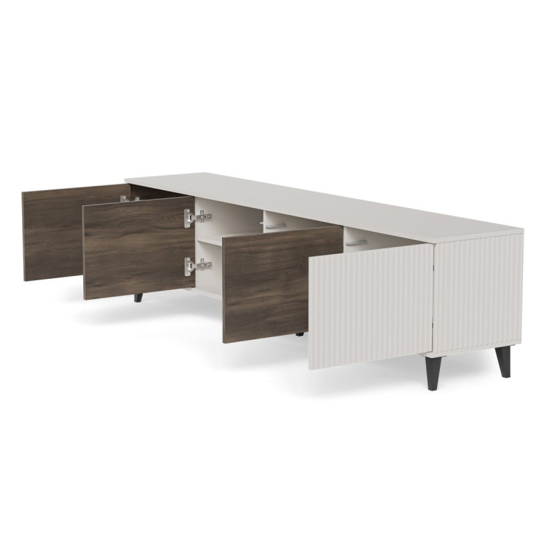 TV-alus RANDOM 2 RTV-3 200 cm kašmiir/pähkel/must