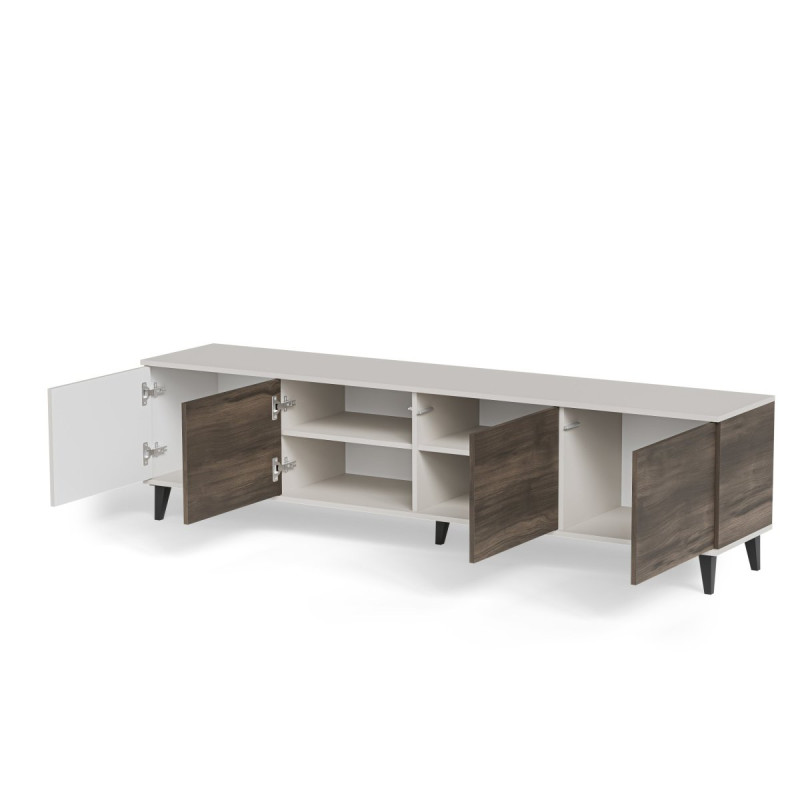 TV-alus RANDOM 2 RTV-3 200 cm kašmiir/pähkel/must