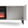 TV-alus RANDOM 2 RTV-K with fireplace 180 cm kašmiir/pähkel/must