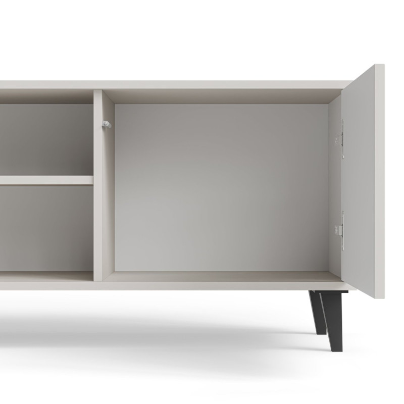 TV-alus RANDOM 2 RTV-K with fireplace 180 cm kašmiir/pähkel/must