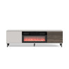 TV-alus RANDOM 2 RTV-K with fireplace 180 cm kašmiir/pähkel/must