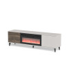 TV-alus RANDOM 2 RTV-K with fireplace 180 cm kašmiir/pähkel/must