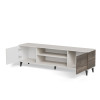 TV-alus RANDOM 2 RTV-K with fireplace 180 cm kašmiir/pähkel/must