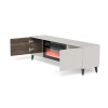 TV-alus RANDOM 2 RTV-K with fireplace 180 cm kašmiir/pähkel/must
