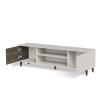TV-alus RANDOM 2 RTV-K with fireplace 180 cm kašmiir/pähkel/must