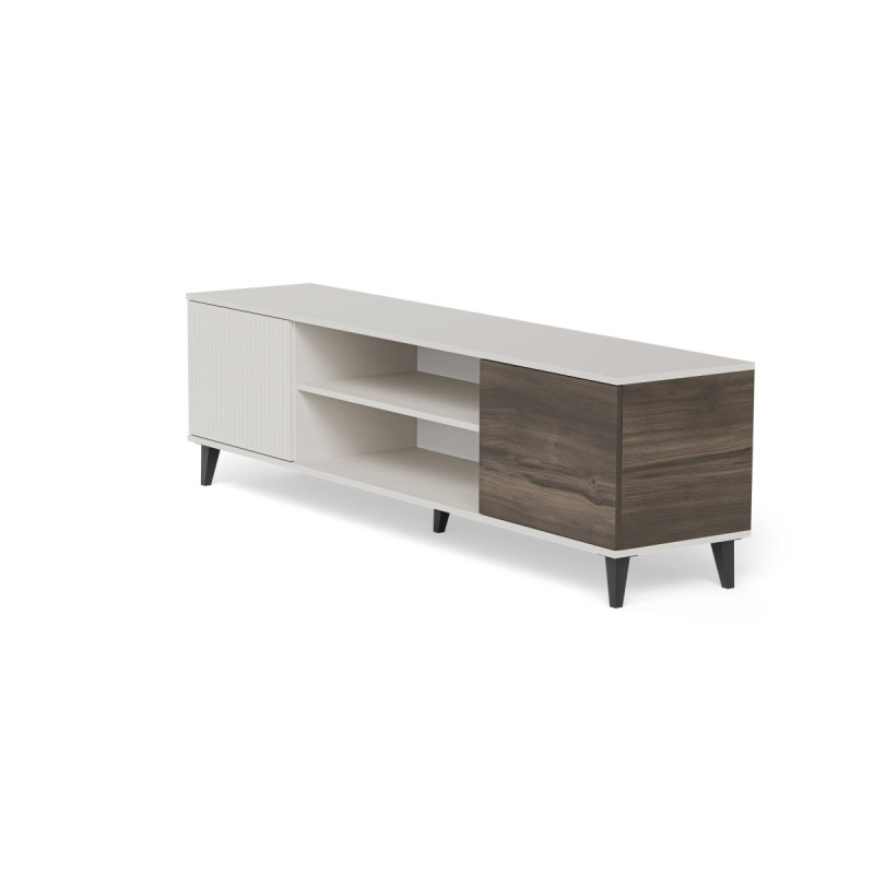 TV-alus RANDOM 2 RTV-K with fireplace 180 cm kašmiir/pähkel/must
