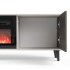 TV-alus RANDOM 2 RTV-K with fireplace 180 cm kašmiir/pähkel/must