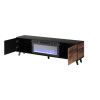 TV-alus RANDOM RTV-K with fireplace 180 cm wotan tamm/must