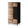 Wardrobe RANDOM S-1 wotan oak/black