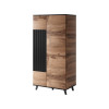 Wardrobe RANDOM S-1 wotan oak/black