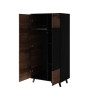 Wardrobe RANDOM S-1 wotan oak/black