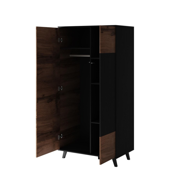 Wardrobe RANDOM S-1 wotan oak/black
