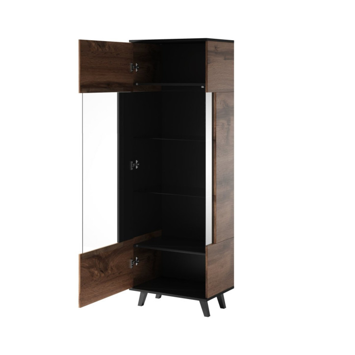 Vitriinkapp RANDOM 2 W-1 tamm/must