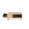 Coffee table SONIA artiSofan oak/black