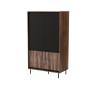 Wardrobe SWING S-1 walnut/black