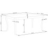 Table WINDSOR extension color dark oak/black