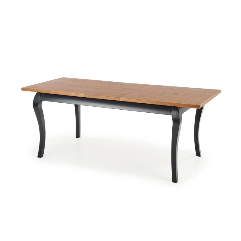 Table WINDSOR extension color dark oak/black