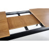 Table WINDSOR extension color dark oak/black
