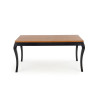 Table WINDSOR extension color dark oak/black