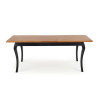 Table WINDSOR extension color dark oak/black