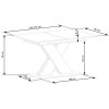 Table XARELTO extension cashmere/cremona oak