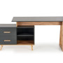 Desk SERGIO XL anthracite matt - wotan oak