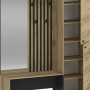 Hallway set ZARIS golden oak/black