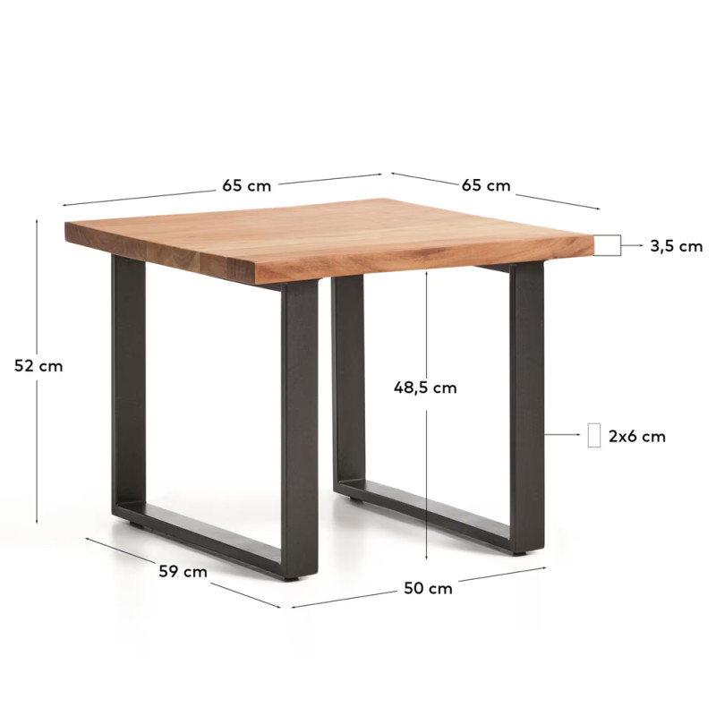 Side dining table 65 x 65 cm Uxue