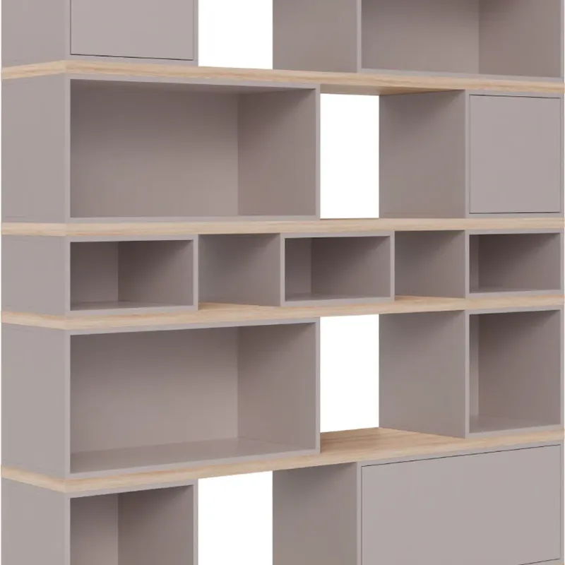Wide Monocolor Bookcase Balance